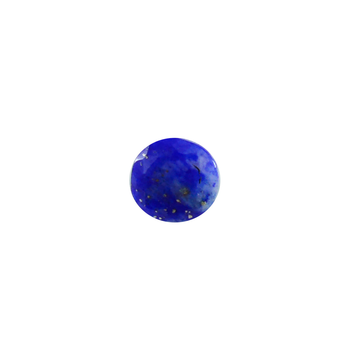 Riyogems 1 pièce de lapis-lazuli bleu véritable à facettes 7x7mm forme ronde qualité aa gemme en vrac