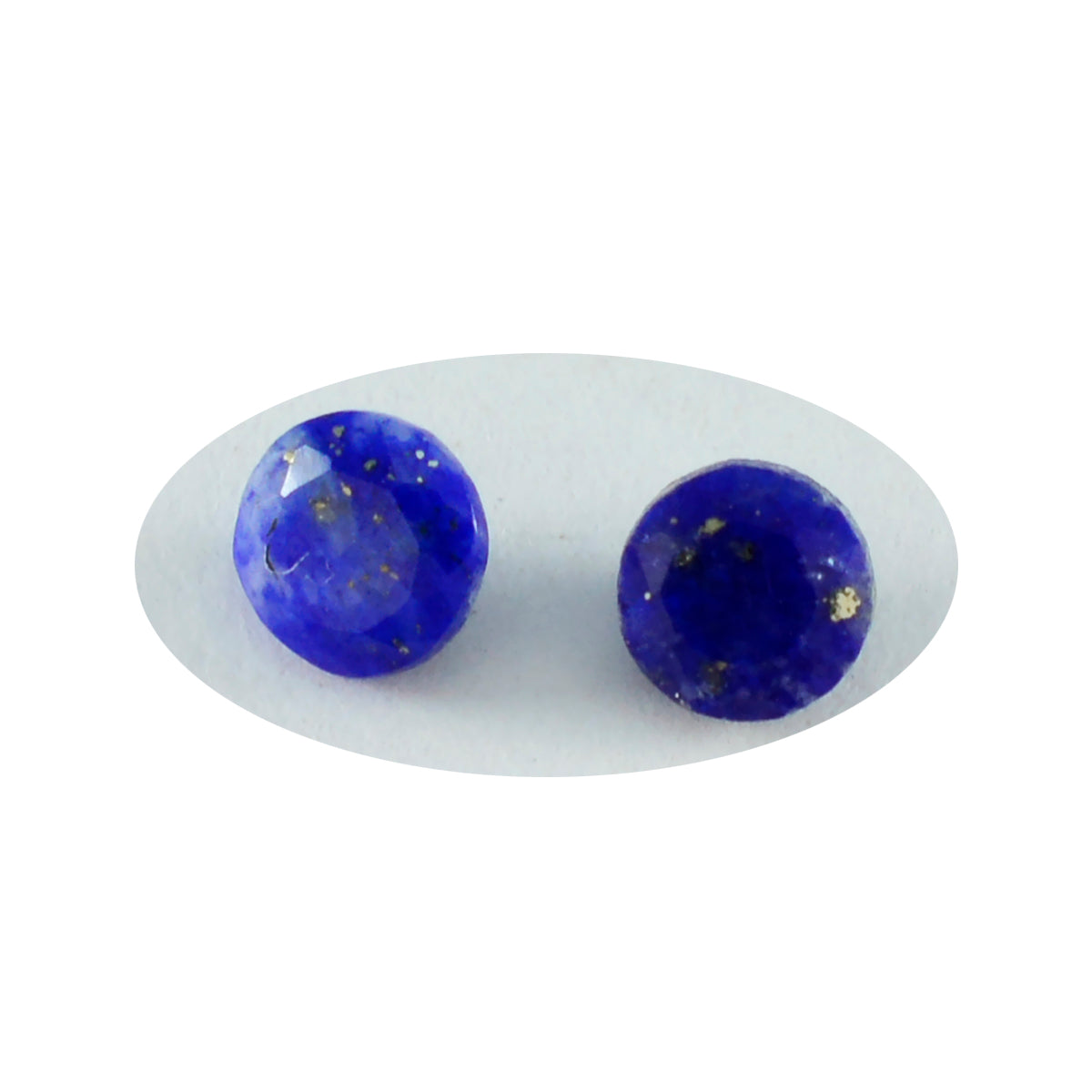 riyogems 1pc genuine blue lapis lazuli faceted 8x8 mm round shape aaa quality loose gems