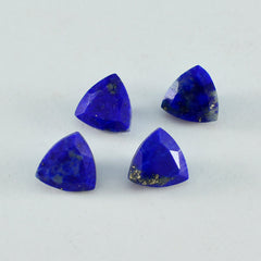 Riyogems 1 pièce de lapis-lazuli bleu naturel à facettes 11x11mm en forme de billion de pierres précieuses de qualité aa