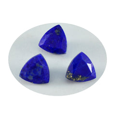 Riyogems, 1 pieza, lapislázuli azul real facetado, 12x12mm, forma de billón, piedra de calidad AAA