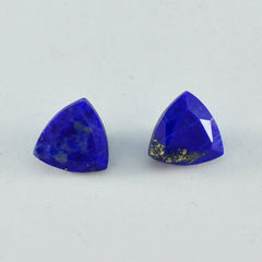 riyogems 1 pz genuino lapislazzuli blu sfaccettato 13x13 mm trilioni di forma a+ pietra preziosa di qualità