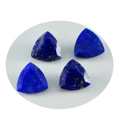 Riyogems 1PC Natural Blue Lapis Lazuli Faceted 14x14 mm Trillion Shape A+1 Quality Loose Gem