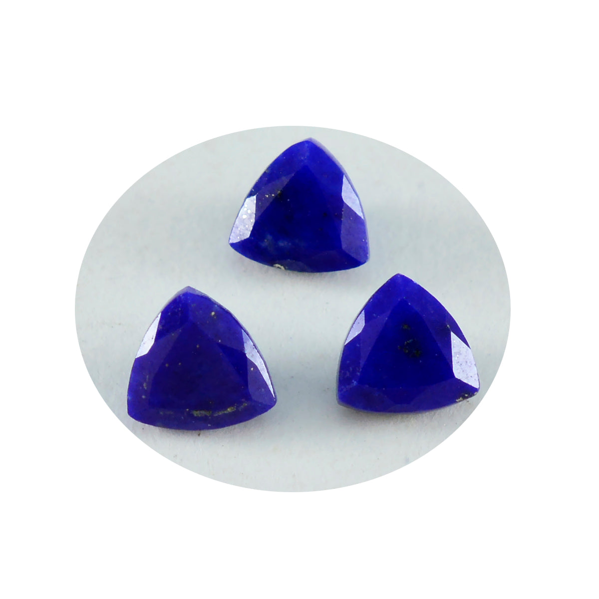 Riyogems 1PC Echte Blauwe Lapis Lazuli Gefacetteerde 9x9 mm Biljoen Vorm Leuke Kwaliteit Losse Edelsteen