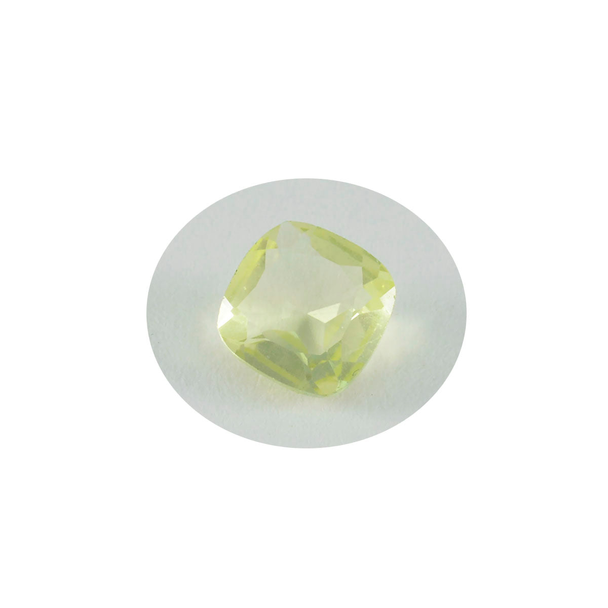 riyogems 1pc quartz citron jaune facetté 10x10 mm forme coussin aa qualité pierre précieuse