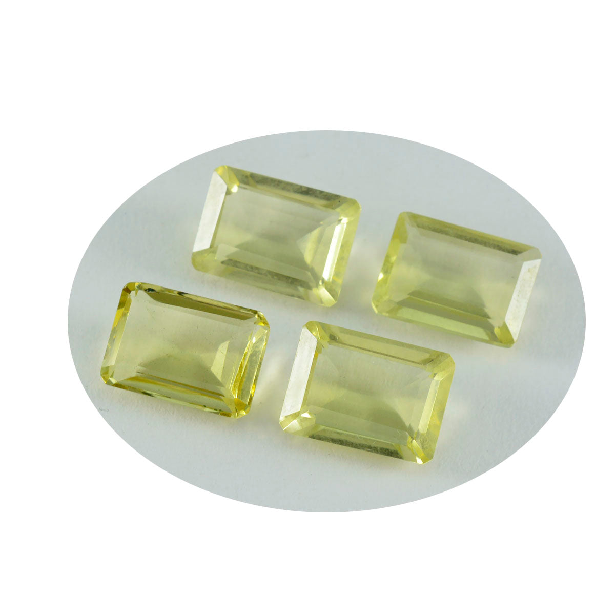 riyogems 1pc quartz citron jaune à facettes 10x12 mm forme octogonale pierre précieuse de qualité attrayante