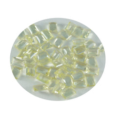 Riyogems 1pc quartz citron jaune à facettes 3x5mm forme octogonale aaa qualité gemme en vrac
