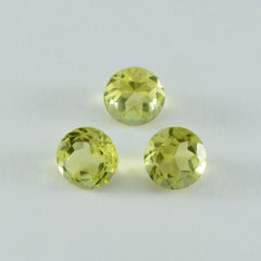 riyogems 1шт желтый лимонный кварц ограненный 9x9 мм круглая форма превосходное качество свободный драгоценный камень