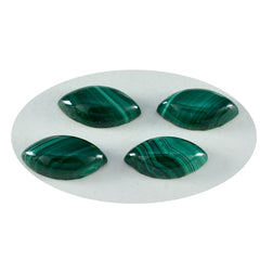 Riyogems 1PC Green Malachite Cabochon 10x20 mm Marquise Shape fantastic Quality Loose Gems