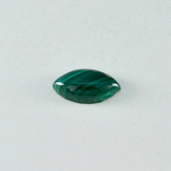 Riyogems, 1 pieza, cabujón de malaquita verde, 11x22mm, forma de marquesa, piedra suelta de calidad sorprendente