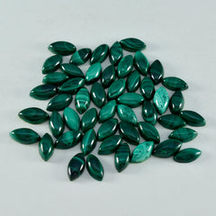 Riyogems 1PC Green Malachite Cabochon 3x6 mm Marquise Shape nice-looking Quality Loose Stone