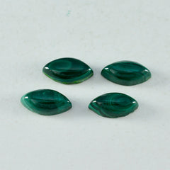riyogems 1pc cabochon di malachite verde 6x12 mm forma marquise gemme di qualità sorprendente