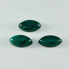 riyogems 1pc cabochon di malachite verde 7x14 mm forma marquise pietra di bella qualità