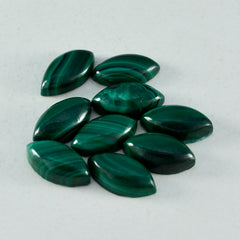 riyogems 1pc cabochon di malachite verde 8x16 mm forma marquise pietra preziosa di bella qualità