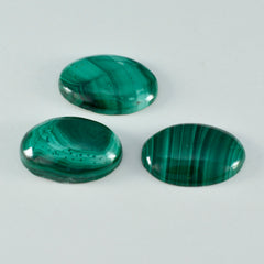 riyogems 1 pieza cabujón de malaquita verde 12x16 mm forma ovalada gema de calidad AAA