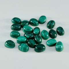 riyogems 1 pz cabochon di malachite verde 3x5 mm di forma ovale, pietra preziosa sfusa di meravigliosa qualità