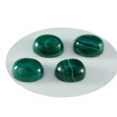riyogems 1 st grön malakit cabochon 4x6 mm oval form söt kvalitet pärla