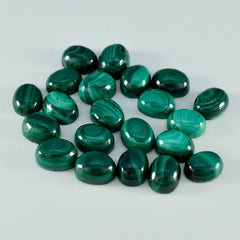 Riyogems 1PC Green Malachite Cabochon 5x7 mm Oval Shape superb Quality Gems
