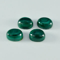 Riyogems 1 pieza cabujón de malaquita verde 6x8 mm forma ovalada piedra de calidad impresionante