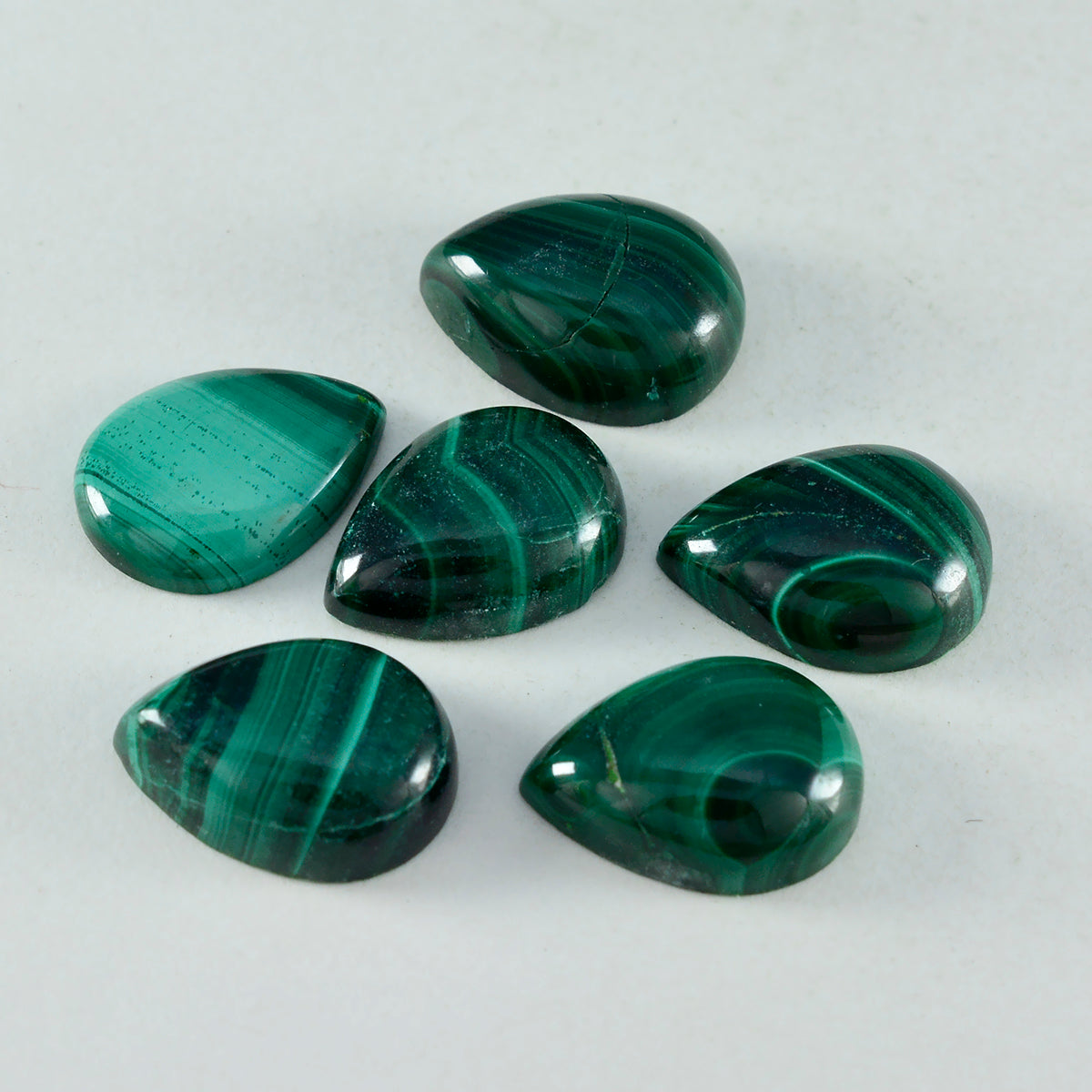 riyogems 1 шт. зеленый малахитовый кабошон 10x14 мм грушевидной формы привлекательное качество, свободный драгоценный камень