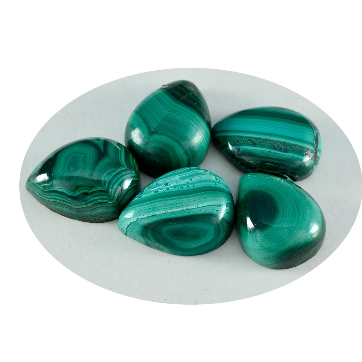 riyogems 1шт зеленый малахитовый кабошон 12x12 мм грушевидной формы, красивый качественный драгоценный камень