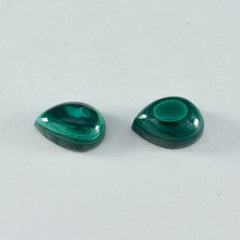 riyogems 1шт зеленый малахит кабошон 5x7 мм грушевидная форма A1 качественный драгоценный камень
