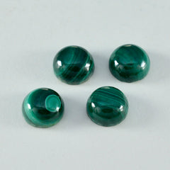 riyogems 1шт зеленый малахит кабошон 10х10 мм круглая форма красивый качественный драгоценный камень