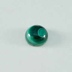 riyogems 1pc グリーン マラカイト カボション 11x11 mm ラウンド形状の素晴らしい品質の宝石