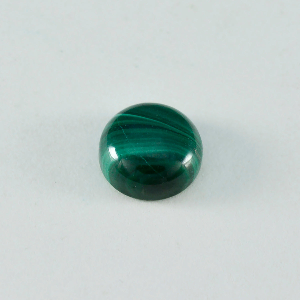 Riyogems 1 Stück grüner Malachit-Cabochon, 13 x 13 mm, runde Form, erstaunlicher Qualitätsedelstein