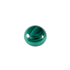 riyogems 1pc グリーン マラカイト カボション 15x15 mm ラウンド形状の甘い品質のルース宝石