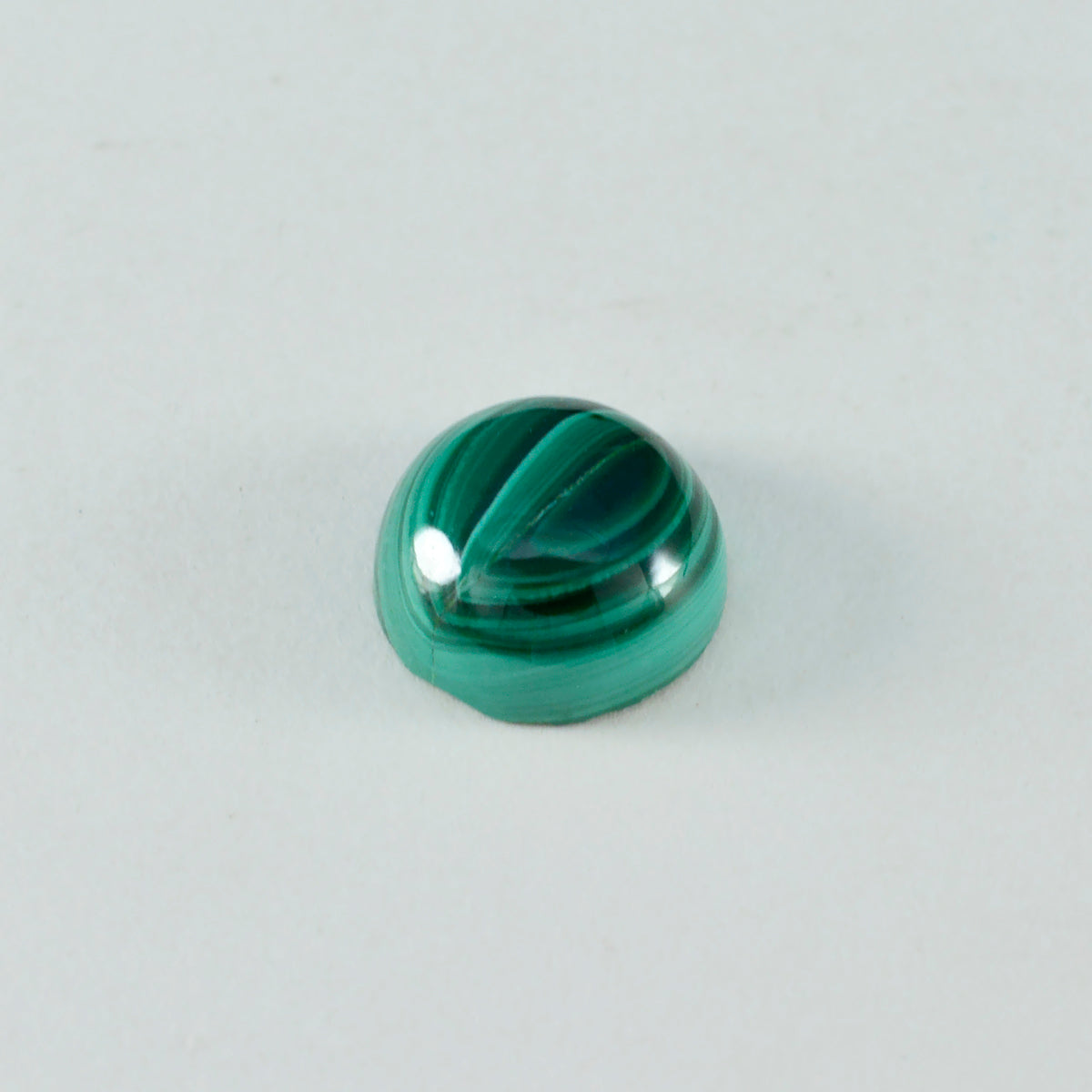 Riyogems, 1 pieza, cabujón de malaquita verde, 15x15mm, forma redonda, gemas sueltas de calidad dulce