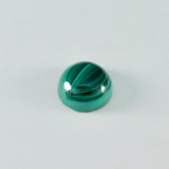 riyogems 1pc グリーン マラカイト カボション 15x15 mm ラウンド形状の甘い品質のルース宝石