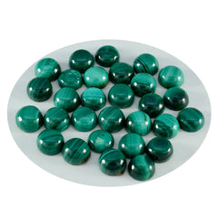 riyogems 1pc cabochon di malachite verde 6x6 mm forma rotonda gemma sfusa di eccellente qualità