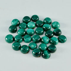 riyogems 1шт зеленый малахит кабошон 6х6 мм круглая форма отличное качество россыпь драгоценный камень