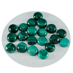 Riyogems 1PC Green Malachite Cabochon 9x9 mm Round Shape lovely Quality Loose Gemstone