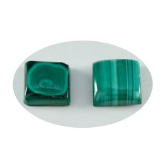 riyogems 1шт зеленый малахит кабошон 14x14 мм квадратная форма A1 качество драгоценный камень