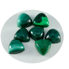 Riyogems, 1 pieza, cabujón de malaquita verde, 4x4mm, forma de billón, piedra de buena calidad