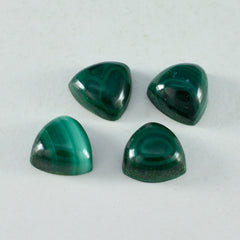 riyogems 1 шт., зеленый малахитовый кабошон 6x6 мм, форма триллиона, привлекательное качество, свободный драгоценный камень