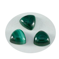Riyogems 1PC Green Malachite Cabochon 7x7 mm Trillion Shape pretty Quality Loose Gems