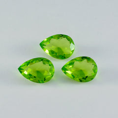 riyogems 1 шт. зеленый перидот cz граненый 12x16 мм грушевидной формы красивый качественный свободный драгоценный камень