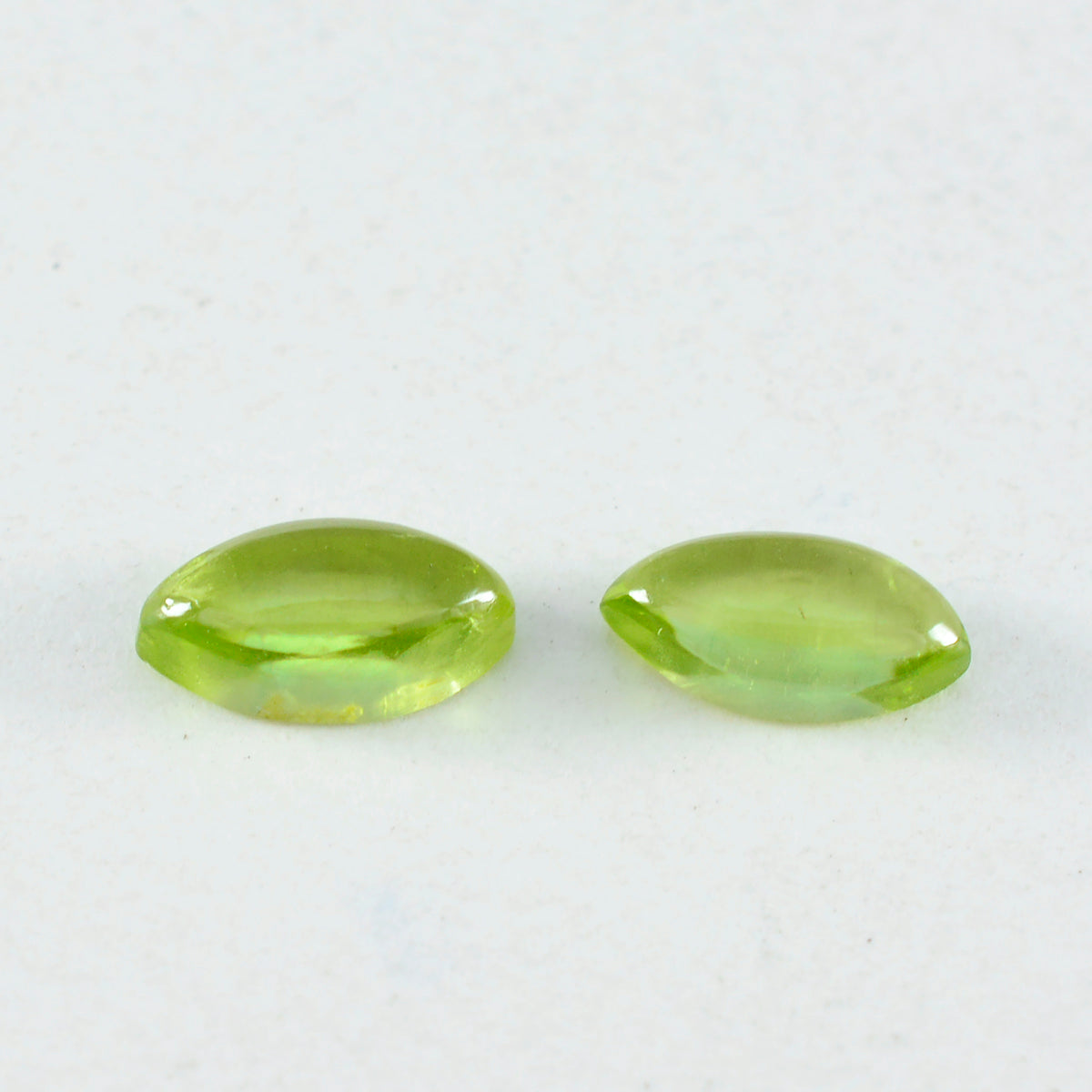 riyogems 1 pieza cabujón de peridoto verde 7x14 mm forma de marquesa gema de buena calidad