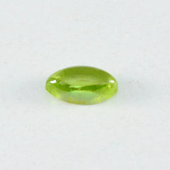 Riyogems 1PC Green Peridot Cabochon 8x16 mm Marquise Shape nice-looking Quality Gems