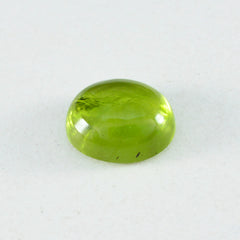 riyogems 1pc cabochon péridot vert 9x11 mm forme ovale gemme de qualité fantastique