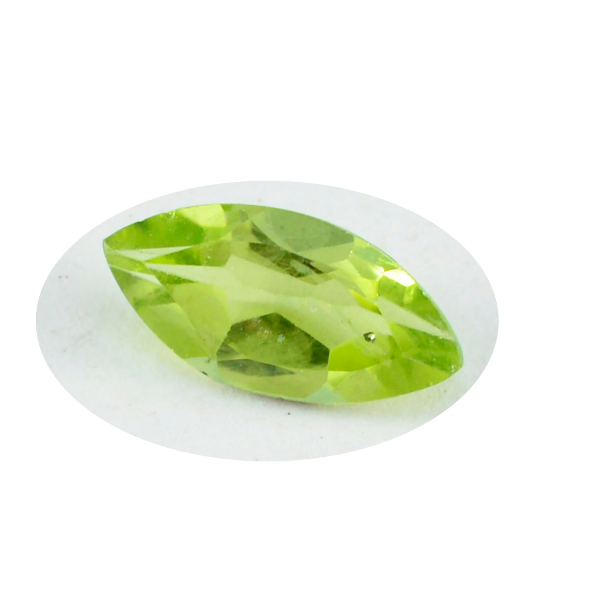 Riyogems, 1 pieza, peridoto verde auténtico facetado, 8x16mm, forma de marquesa, gema suelta de buena calidad