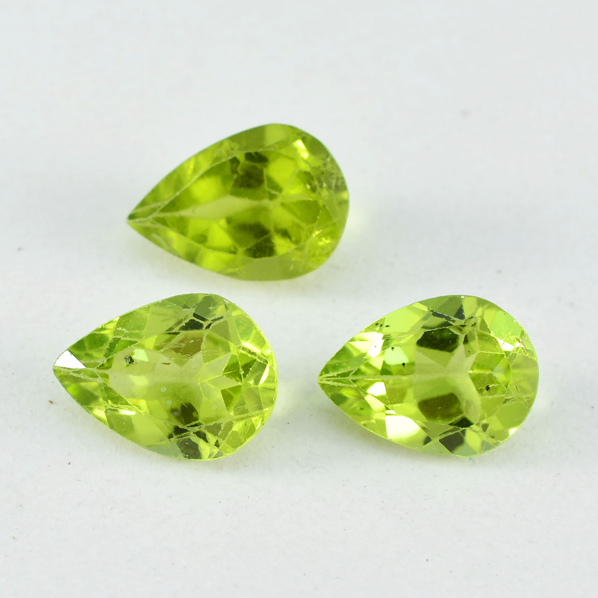 riyogems 1pc genuine green peridot faceted 12x16 mm pear shape awesome quality loose stone