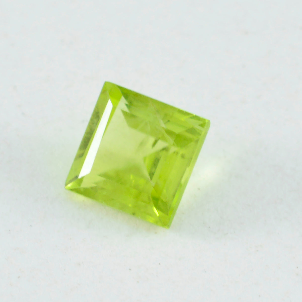 riyogems 1 шт. натуральный зеленый перидот ограненный 13x13 мм квадратной формы, россыпной драгоценный камень потрясающего качества