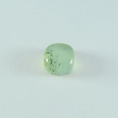 riyogems 1pc グリーン プレナイト カボション 6x6 mm クッション形状の甘い品質の宝石