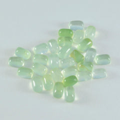 riyogems 1pc green prehnite cabochon 5x7 mm octagon shape a quality loose stone