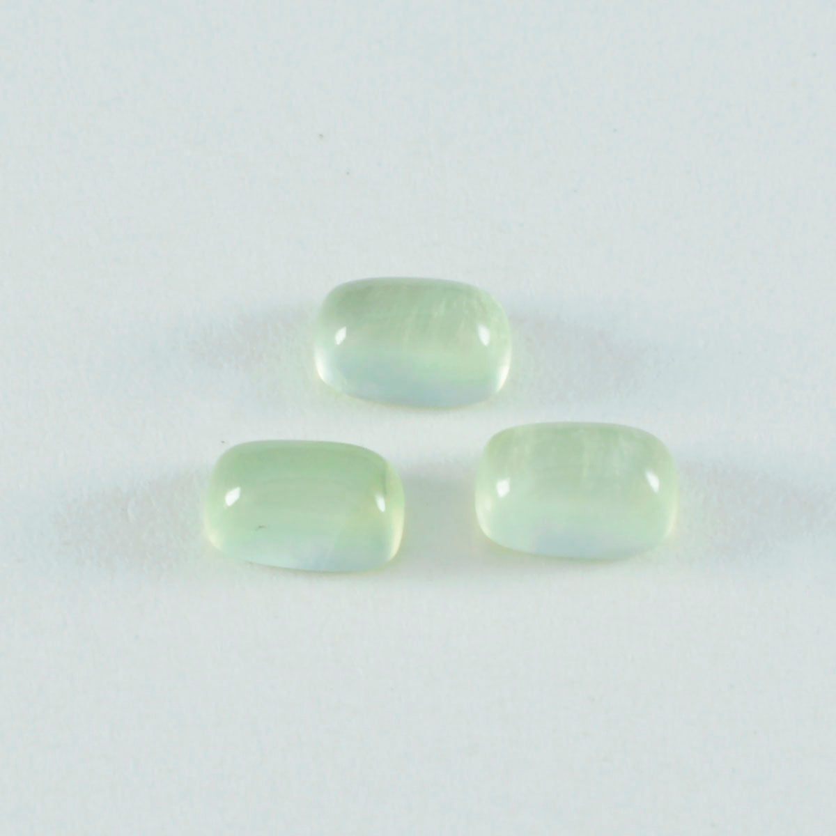 riyogems 1pc green prehnite cabochon 7x9 mm octagon shape aaa quality gem