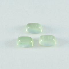 riyogems 1pc green prehnite cabochon 7x9 mm octagon shape aaa quality gem