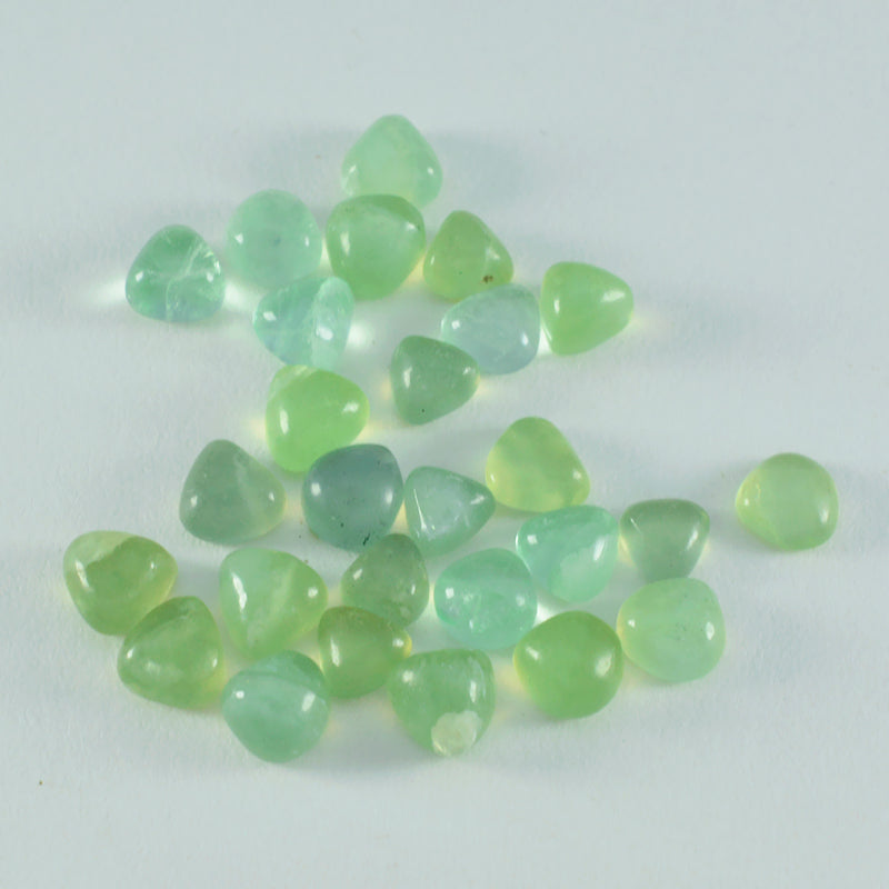 riyogems 1 шт. зеленый пренит кабошон 5x5 мм в форме сердца привлекательного качества, свободный драгоценный камень